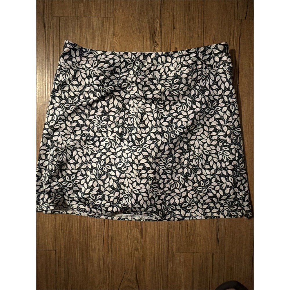 Oyaniki Skort Size Large Blue & White Preppy Short Cute Y2K